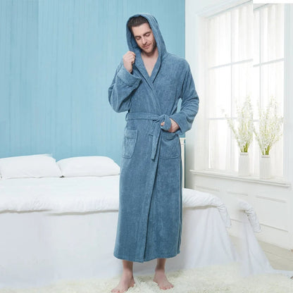 Velano Winter Robe – Unisex Plush Double-Lined Comfort
