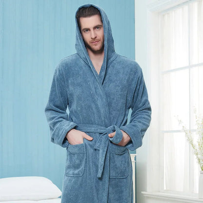 Velano Winter Robe – Unisex Plush Double-Lined Comfort