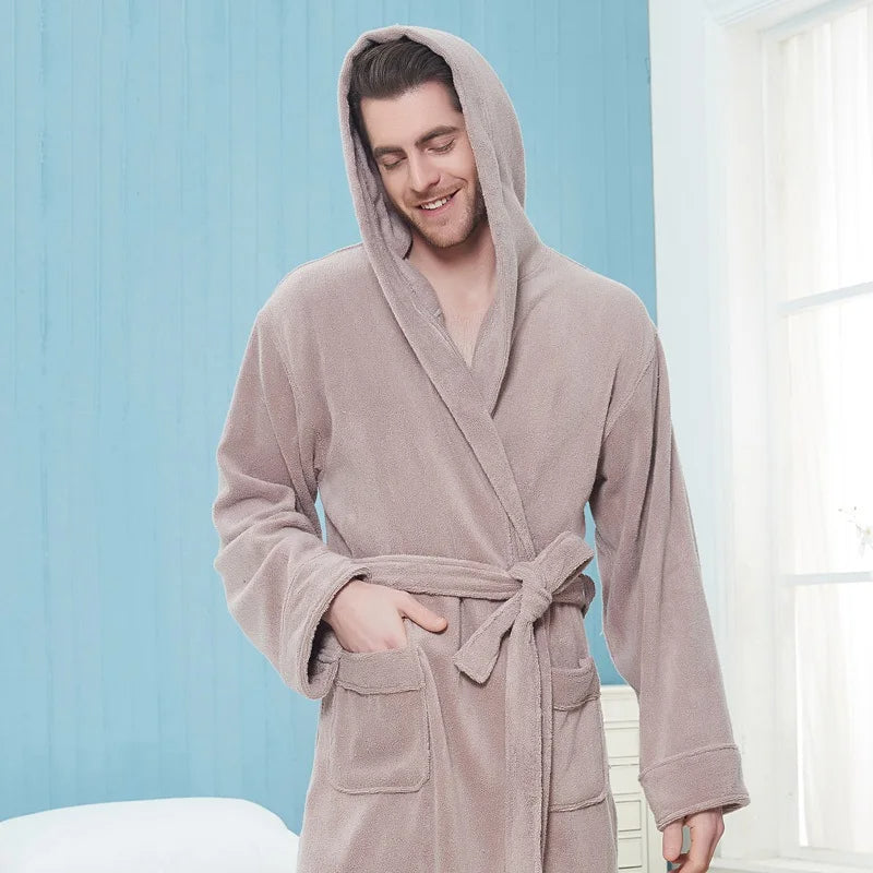 Velano Winter Robe – Unisex Plush Double-Lined Comfort