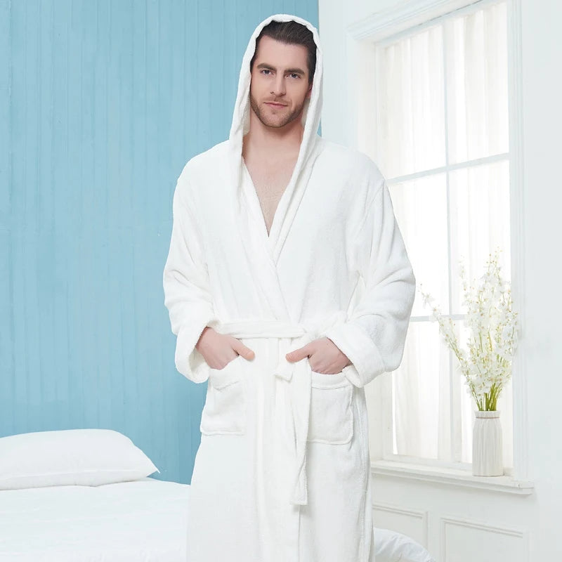 Velano Winter Robe – Unisex Plush Double-Lined Comfort