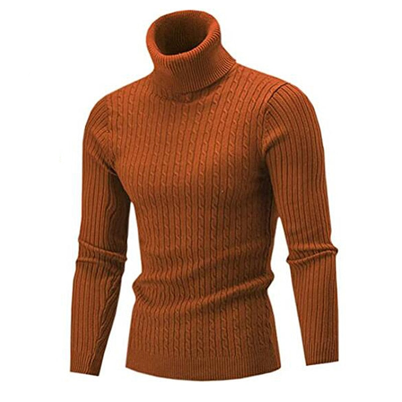 Arven Turtleneck Sweater – Men’s Classic Ribbed Knit