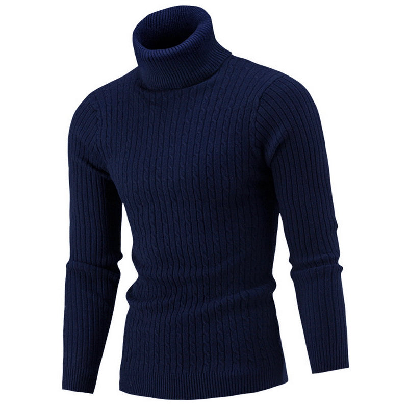Arven Turtleneck Sweater – Men’s Classic Ribbed Knit