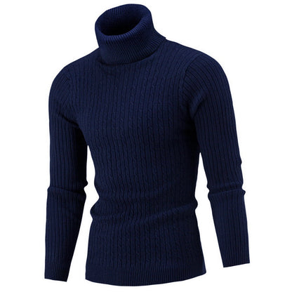 Arven Turtleneck Sweater – Men’s Classic Ribbed Knit
