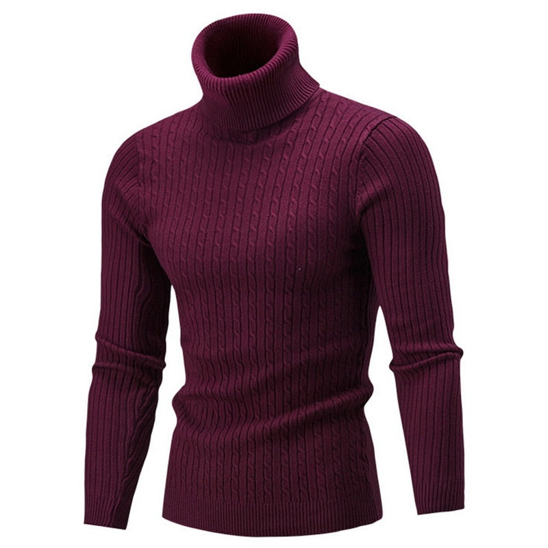 Arven Turtleneck Sweater – Men’s Classic Ribbed Knit