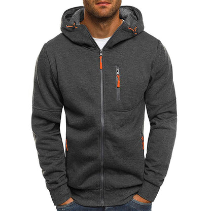 Draven Zip Hoodie – Men’s Sporty Full-Zip Sweatshirt