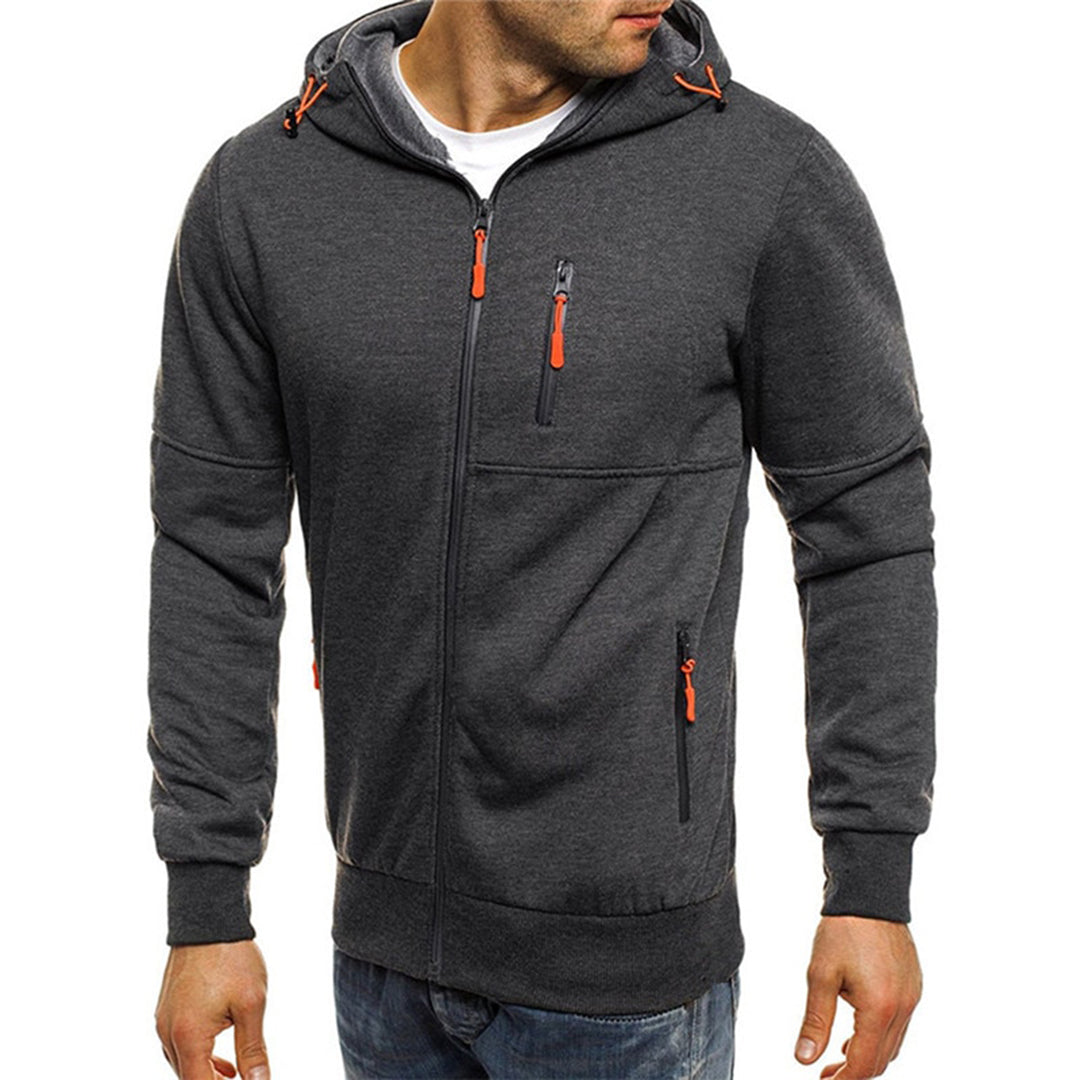 Draven Zip Hoodie – Men’s Sporty Full-Zip Sweatshirt