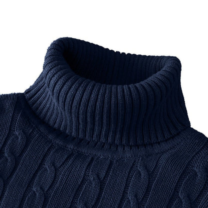 Arven Turtleneck Sweater – Men’s Classic Ribbed Knit