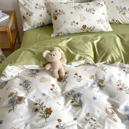 Lunara Bedding Set – Luxury Floral Cotton Blend Ensemble