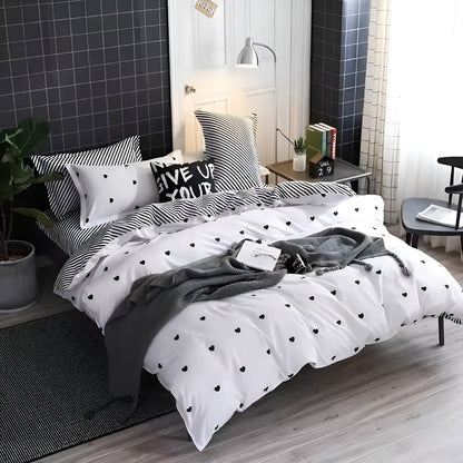 Amoria Bedding Set – Luxury Heart Print Comfort Collection