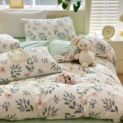 Lunara Bedding Set – Luxury Floral Cotton Blend Ensemble