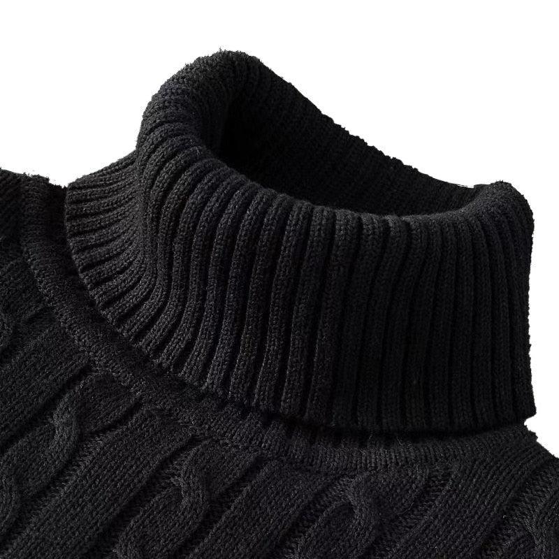 Arven Turtleneck Sweater – Men’s Classic Ribbed Knit