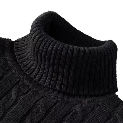 Arven Turtleneck Sweater – Men’s Classic Ribbed Knit
